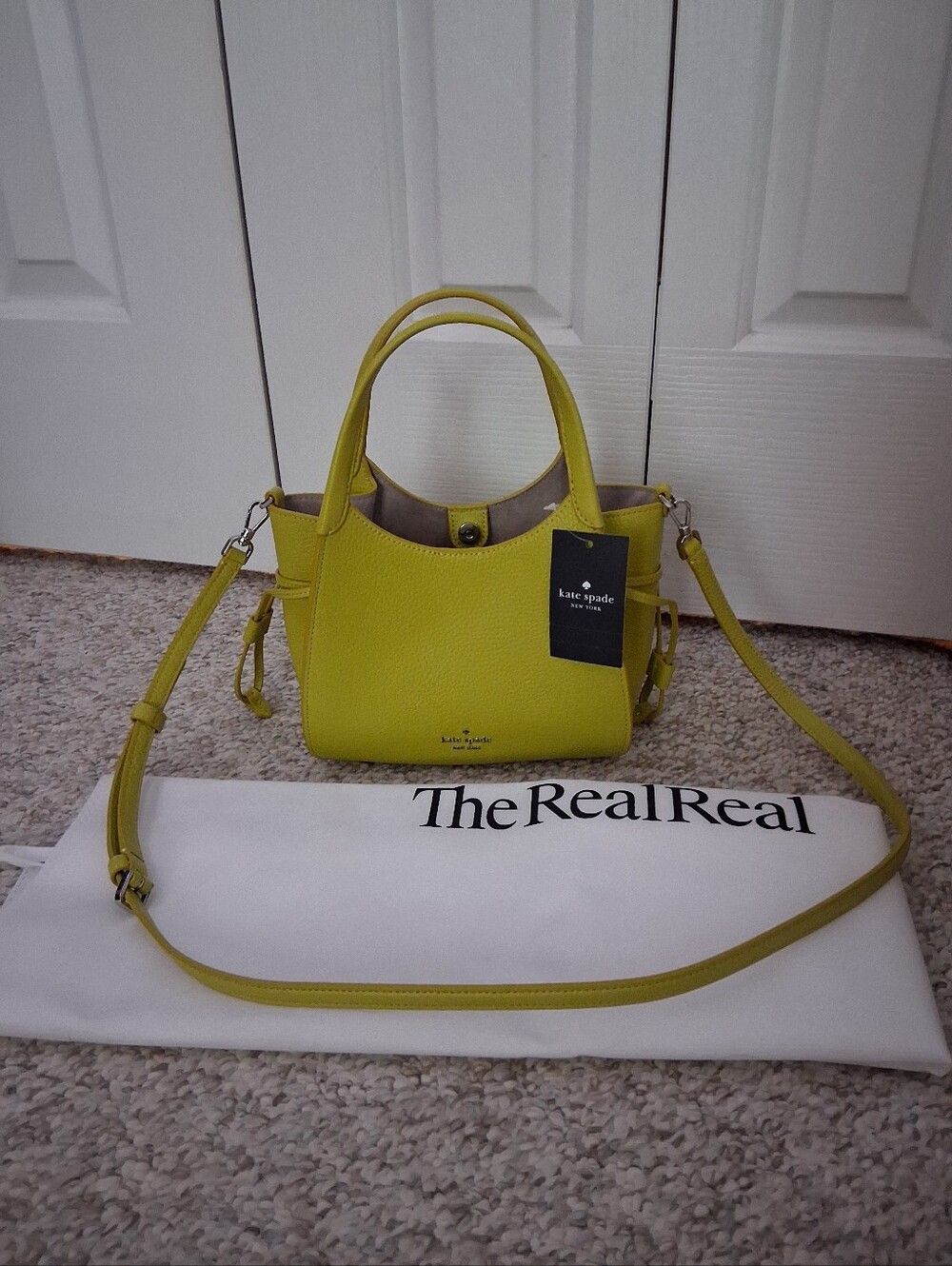 NWT! Kate Spade Pebbled Leather "Stash" Small Crossbody Satchel - Picture 6 of 15